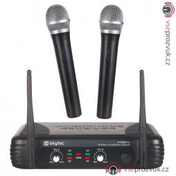 Skytec VHF mikrofonní set 2 kanálový, 2x ruční mikrofon