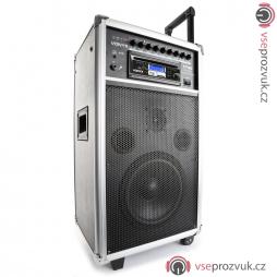 Vonyx ST100 MK2, mobilní 8&quot; zvukový systém CD/MP3/BT/UHF