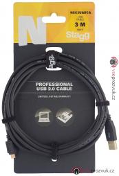 Stagg NCC3UAUCA, kabel USB 2.0 USB/mikro USB, 3m