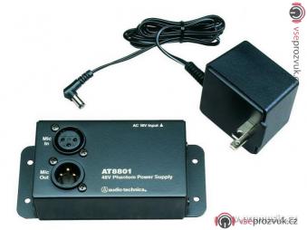 Audio-Technica AT8801 - Phantomové napájení 48 V DC pro samostatný kanál (vcetne sítového adaptéru)