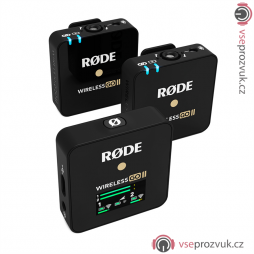 Rode Wireless GO II Dvoukanálový bezdrátový mikrofon pro kamery 2,4Ghz
