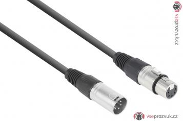 Power Dynamics CX102-6 DMX kabel 5-kolíkový XLR (M) - 5-kolíkový XLR (F) 6m