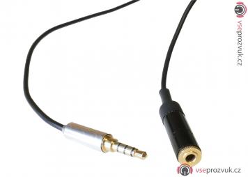 Prodlužovací kabel pro připojení mikrofonu s Jack 3,5m konektorem do telefonu - 6 metrů