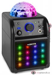 Vonyx SBS50B-PLUS Karaoke černá sada s LED světelnými efekty