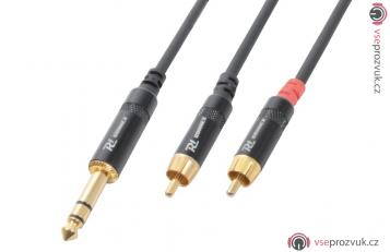 Power Dynamics CX84-3 Cable 6.3 Stereo - 2 X RCA Male 3.0M