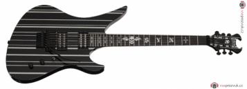 SCHECTER Synyster Gates Custom, Rosewood Fingerboard - Black + Silver Stripes