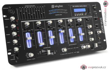 Skytec STM-3007, 6-kanálový mix pult s SD/USB/MP3/LED/Bluetooth 19&quot;