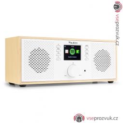 Audizio Rimini internetové stereo rádio s Wi-Fi a Bluetooth, bílé