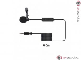 Klopový mikrofon na kameru i zrcadlovku Comica V01CP (6 metrů)