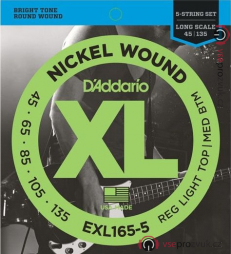 D'ADDARIO EXL165-5 Nickel Wound Bass - .045 - .130