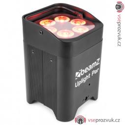 BeamZ Uplight PAR64 LED reflektor na baterie, 6x 12W RGBAW+UV