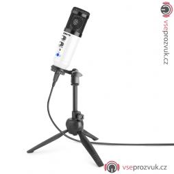 Vonyx CM320W Studiový USB mikrofon s echem, barva bílá