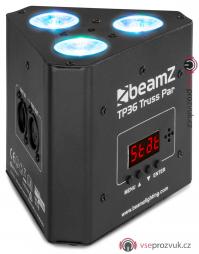 BeamZ TP36 Truss PAR reflektor, 3x4W QCL RGB-UV, DMX