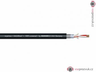 Sommer CABLE Microphone cable 2x0.50 100m bk SC-Primus