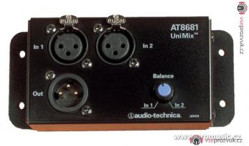 Audio-Technica AT8681 - UniMix® pro sloucení 2 mikrofonu do jediného výstupu s nastavením vzájemného