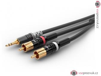 Sommer Cable HBA-3SM2-0150 - Jack 3,5 - 2x RCA - 30cm