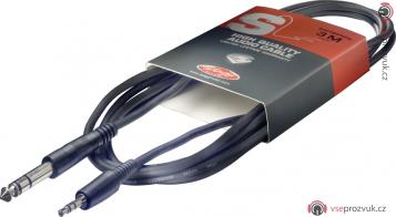 Stagg SAC3MPSPS, kabel stereo JACK/MINI JACK, 3m