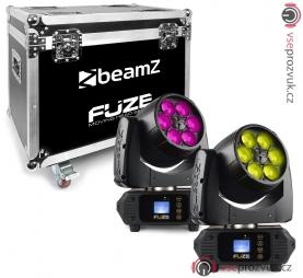 BeamZ Fuze 610Z Wash 6x 10W LED Moving Head Zoom Sada 2ks s přepravním casem