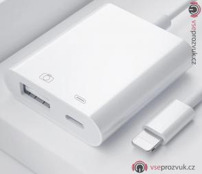  iPhone OTG adapter - Lightning na USB s nabíjecím vstupem