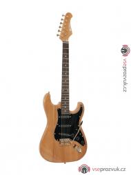 Dimavery ST-303, elektrická kytara, amber