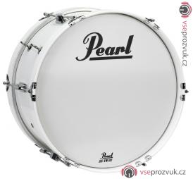 PEARL MJB1808/CXN33 Junior Marching Series Bass Drum 18”x8” - Pure White