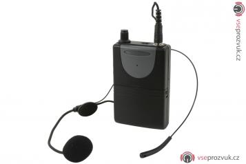 QTX QHS-864.8 UHF hlavový mikrofonní set pro QTX zvukové systémy, 864.8 MHz