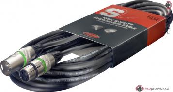 Stagg SMC10 GR, kabel mikrofonní XLR/XLR, 10m