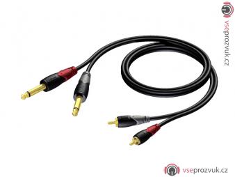 ProCab CLA631/5 - 2x Jack 6,3 - 2x RCA - 5m