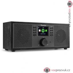 Audizio Rimini internetové stereo rádio s Wi-Fi a Bluetooth, černé