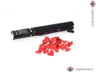 Tcm Fx elektronické dělo na konfety 40cm, červená srdíčka konfety