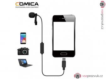 Comica Audio CVM-V01SP(UC) klopový USB-C mikrofon (4,5 metrů) - rozbaleno