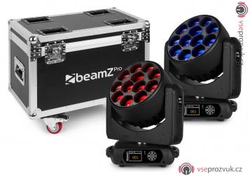 BeamZ Professional MHL1240 LED otočná hlavice Zoom 12x40W, 2 ks v casu