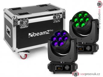 BeamZ Professional MHL740 LED otočná hlavice Zoom 7x40W, 2ks v casu