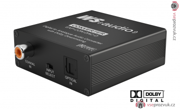 WyreStorm Digital to Analog Audio Converter with Dolby Downmix (Coax/Optical Inputs)