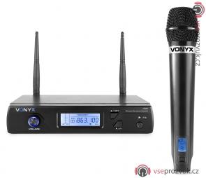Vonyx WM61, UHF mikrofonní set 1 kanálový, 1x ruční mikrofon