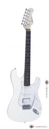 Dimavery ST-312, elektrická kytara, bílá