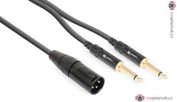 PD Connex CX56-3, kabel XLR (m)/2x Jack 6,3 mm, 3 m