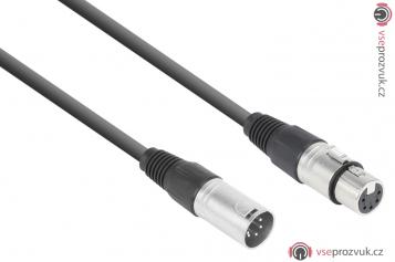 Power Dynamics CX102-3 DMX kabel 5-kolíkový XLR (M) - 5-kolíkový XLR (F) 3m
