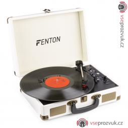 Fenton RP115G Retro gramofon s reproduktory a Bluetooth, krémový