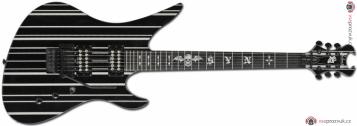 SCHECTER Synyster Standard Black + Silver Stripes