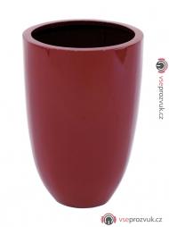 Květináč hliník-laminát, 49cm, lesklý-červený
