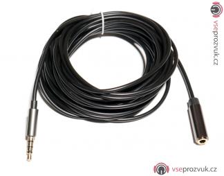 5m prodlužovací kabel pro mikrofony s TRRS jack 3,5mm konektorem