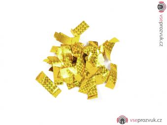 Tcm Fx metalické obdélníkové konfety 55x18mm, zlaté, laser efect