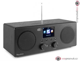 Audizio Bari internetové stereo rádio FM/DAB+ s Wi-Fi a Bluetooth, černé