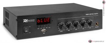 Power Dynamics PDM25, 100V mixážní zesilovač, 25W, BT/MP3/FM