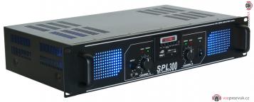Skytec SPL 300MP3 Amplifier blue LED + EQ Black