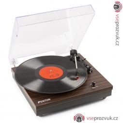 Fenton RP112D Gramofon s reproduktory a Bluetooth, tmavé dřevo