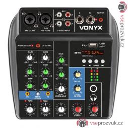 Vonyx VMM100 Mixážní pult s USB/BT