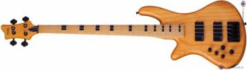 SCHECTER Stiletto-4 Session, Maple Fingerboard - Aged Natural Satin - Left Handed