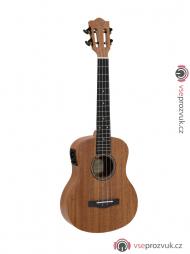 Dimavery UK-300, elektroakustické tenorové ukulele, přírodní
